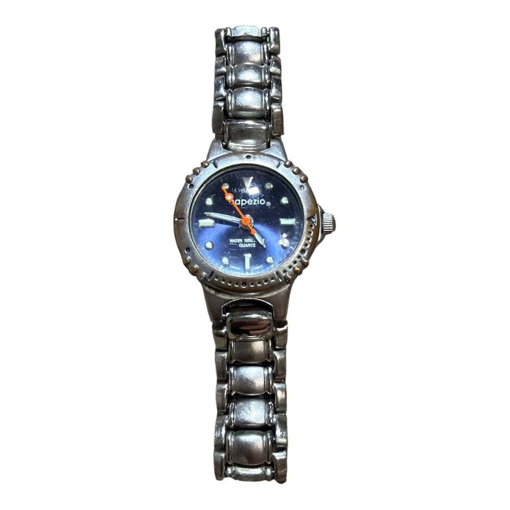Capezio 202 Women's Stainless Steel Quartz Watch Blue Dial Silver
